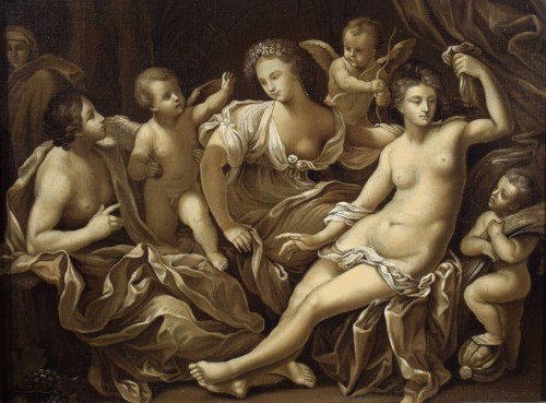 Tableaux et dessins Tableaux XVIIe siècle - Les 4 saisons - attribué à Francesco Gessi (1588-1649)
